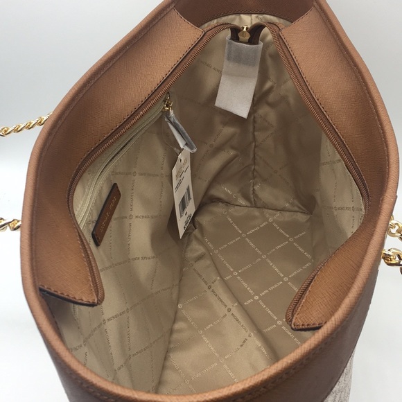 MICHAEL KORS SHANIA LARGE CHAIN TOTE & WALLET SET - Picture 4 of 8